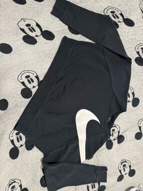 Nike Black Kids Sweatshirt with White Swoosh